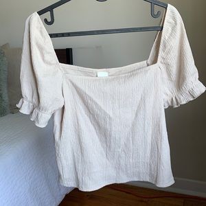 H&M square neck top